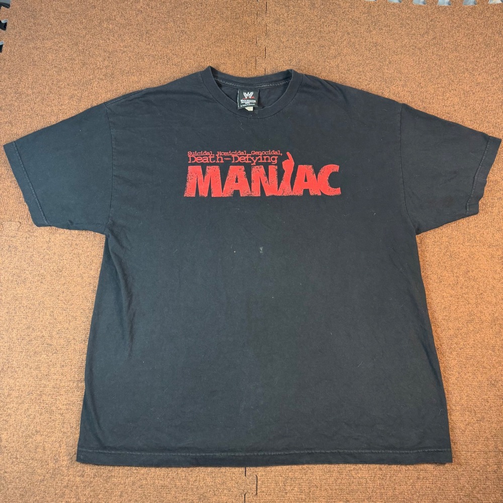 WWE Sabu Maniac Shirt Mens 2XL Black Trinity Products Wrestling ECW Tee nice
